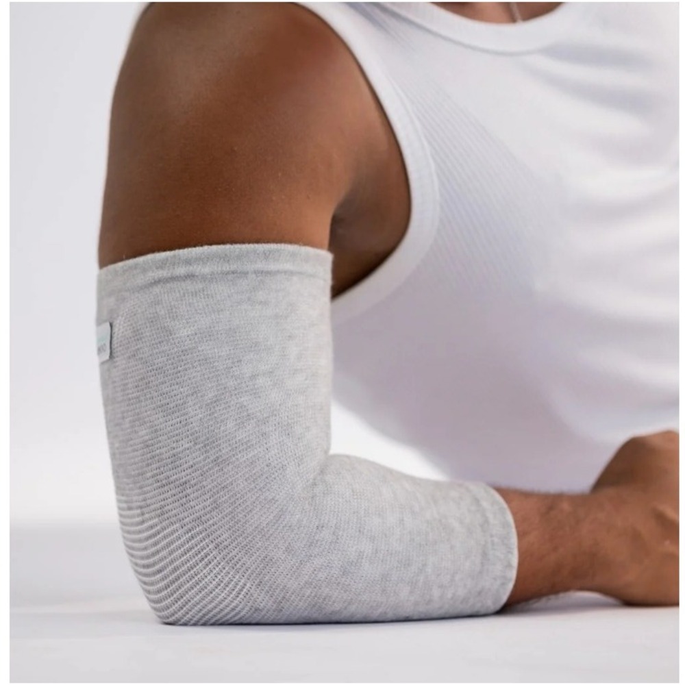 Onecompress Gray Compression Support Premium Bamboo Elbow Sleeve Size XL NWT